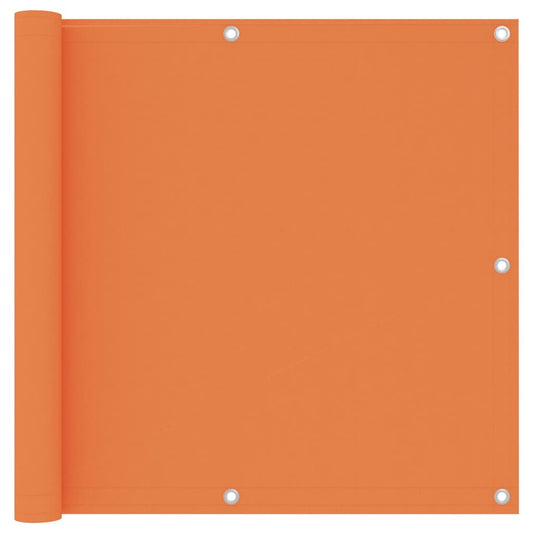 135050 vidaXL Balcony Screen Orange 90x500 cm Oxford Fabric