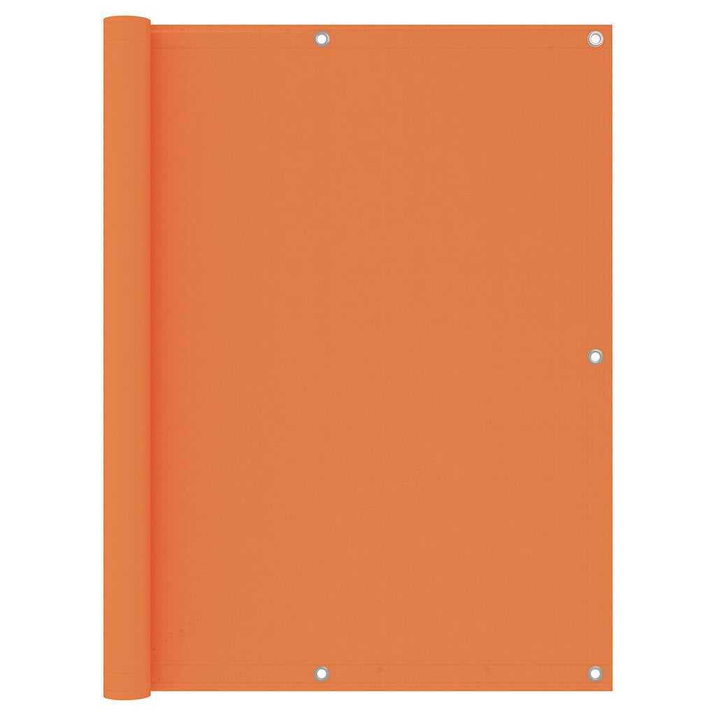 135054 vidaXL Balcony Screen Orange 120x500 cm Oxford Fabric