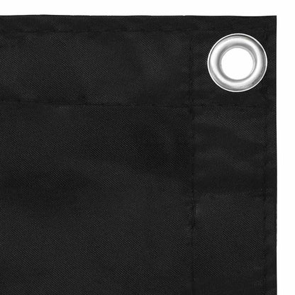 135056 vidaXL Balcony Screen Black 75x300 cm Oxford Fabric