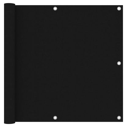 vidaXL Balcony Screen Black 90x300 cm Oxford Fabric