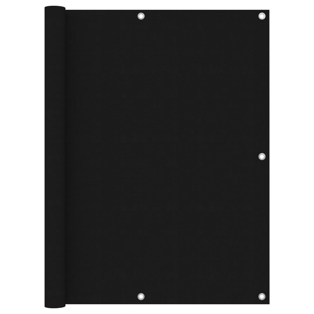 vidaXL Balcony Screen Black 120x300 cm Oxford Fabric