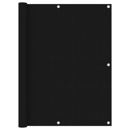 vidaXL Balcony Screen Black 120x300 cm Oxford Fabric