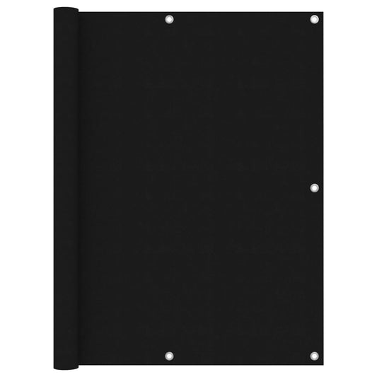 vidaXL Balcony Screen Black 120x300 cm Oxford Fabric