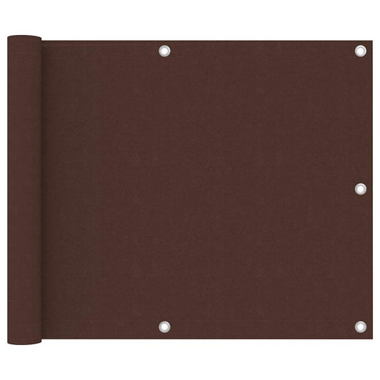 135068 vidaXL Balcony Screen Brown 75x300 cm Oxford Fabric