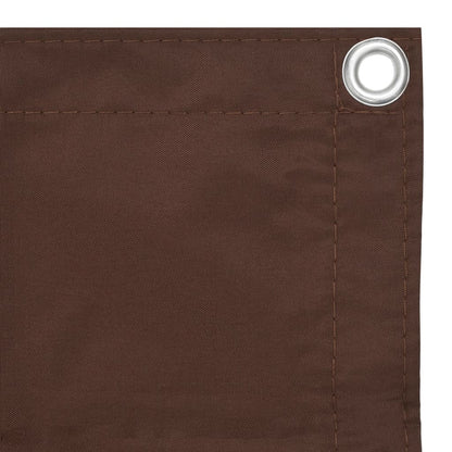 vidaXL Balcony Screen Brown 75x600 cm Oxford Fabric