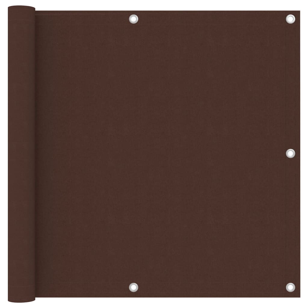 vidaXL Balcony Screen Brown 90x300 cm Oxford Fabric