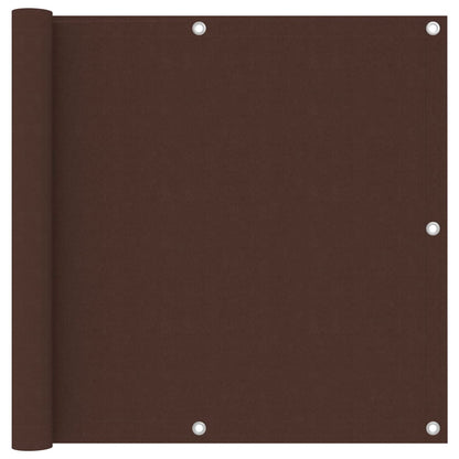 vidaXL Balcony Screen Brown 90x300 cm Oxford Fabric