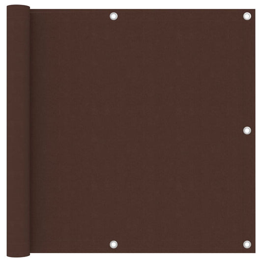 vidaXL Balcony Screen Brown 90x300 cm Oxford Fabric