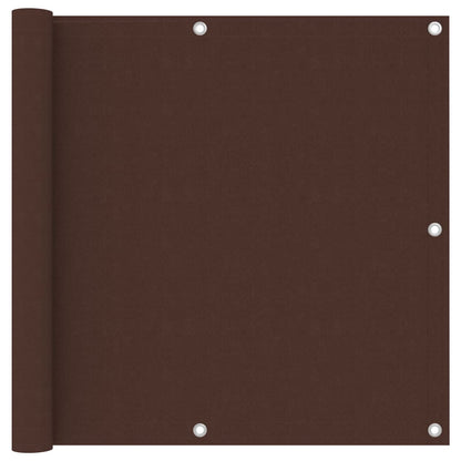 vidaXL Balcony Screen Brown 90x600 cm Oxford Fabric