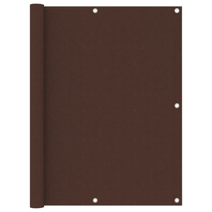 vidaXL Balcony Screen Brown 120x400 cm Oxford Fabric
