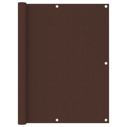 vidaXL Balcony Screen Brown 120x400 cm Oxford Fabric