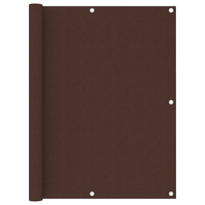 135078 vidaXL Balcony Screen Brown 120x500 cm Oxford Fabric