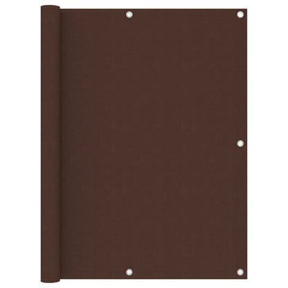 vidaXL Balcony Screen Brown 120x600 cm Oxford Fabric