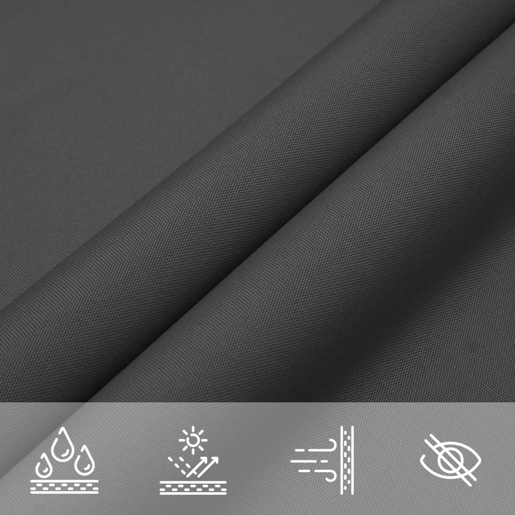 vidaXL Sunshade Sail Oxford Fabric Square 4x4 m Anthracite