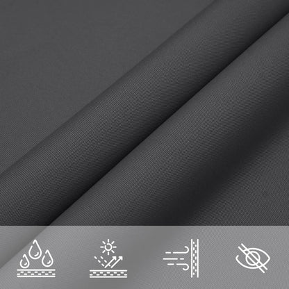vidaXL Sunshade Sail Oxford Fabric Square 4x4 m Anthracite
