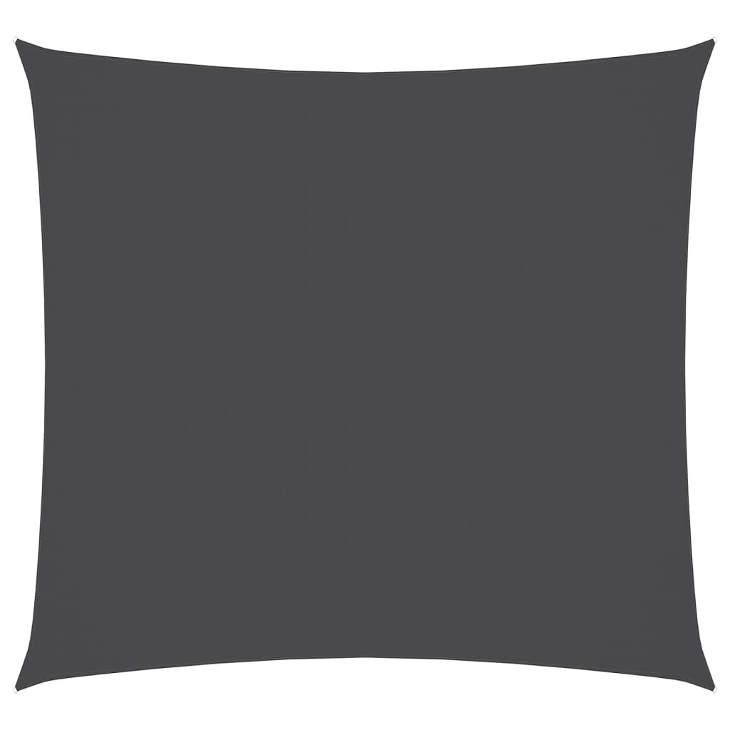 135087 vidaXL Sunshade Sail Oxford Fabric Square 6x6 m Anthracite