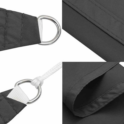 135087 vidaXL Sunshade Sail Oxford Fabric Square 6x6 m Anthracite