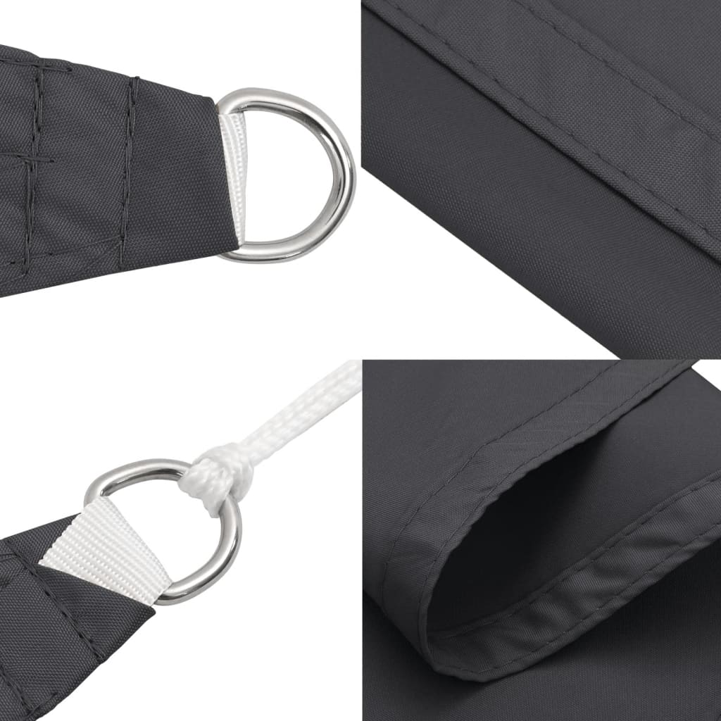vidaXL Sunshade Sail Oxford Fabric Rectangular 3x5 m Anthracite