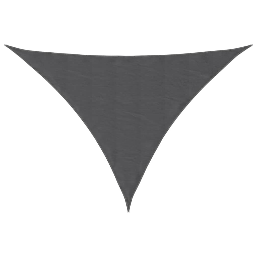 vidaXL Sunshade Sail Oxford Fabric Triangular 2.5x2.5x3.5 m Anthracite