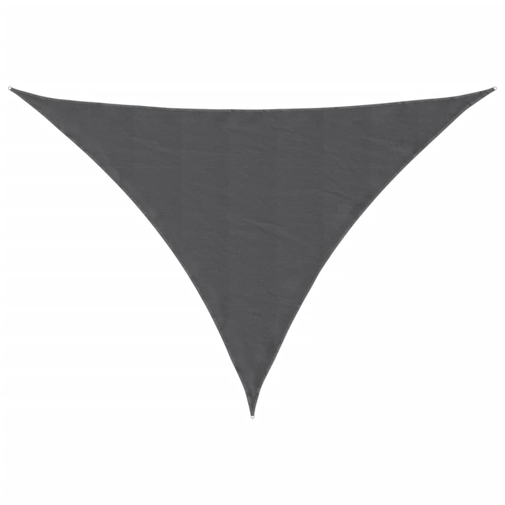 vidaXL Sunshade Sail Oxford Fabric Triangular 3.5x3.5x4.9 m Anthracite