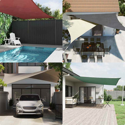 135122 vidaXL Sunshade Sail Oxford Fabric Triangular 4x4x5,8 m Anthracite