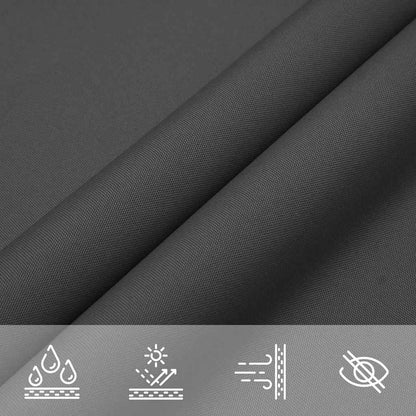 135122 vidaXL Sunshade Sail Oxford Fabric Triangular 4x4x5,8 m Anthracite