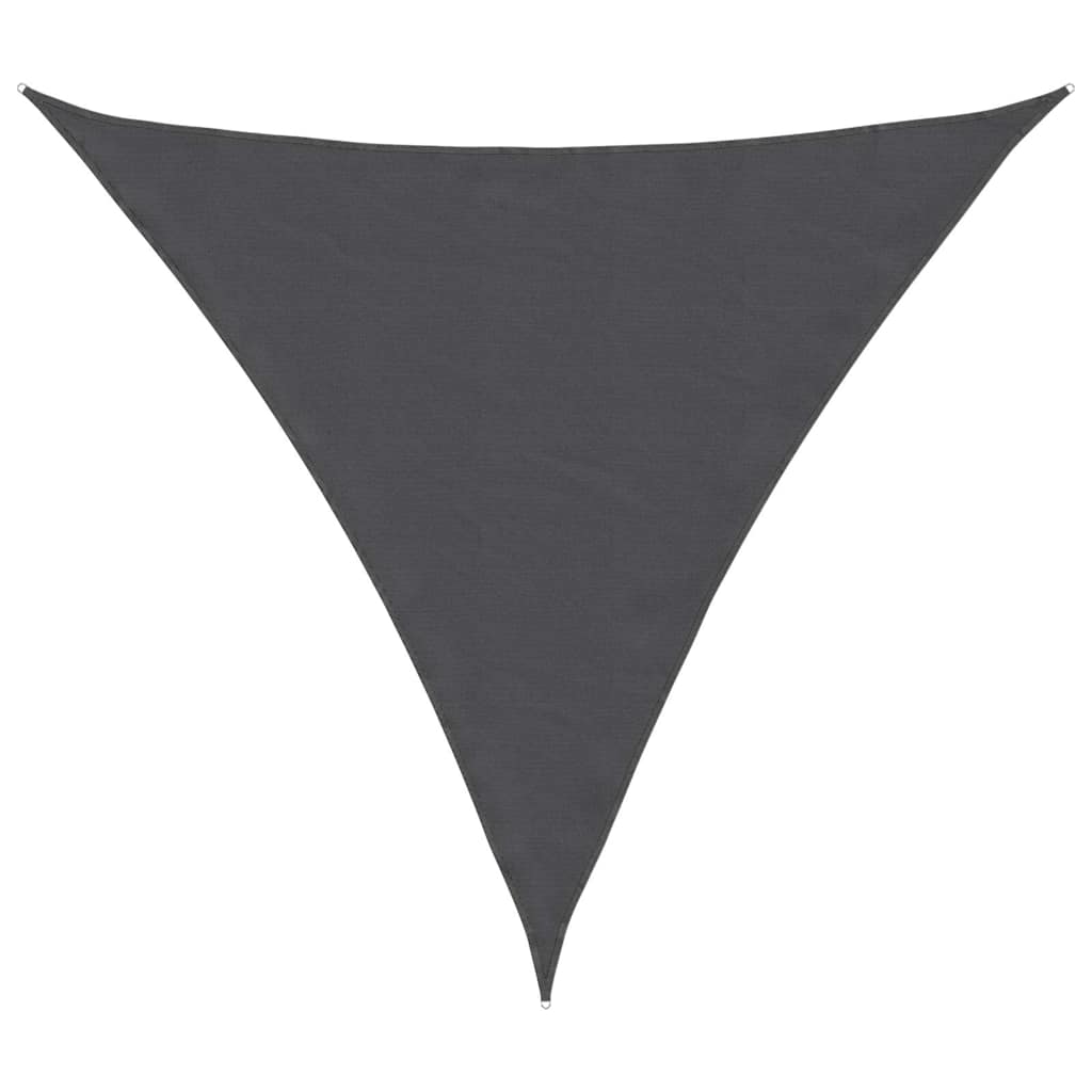 135123 vidaXL Sunshade Sail Oxford Fabric Triangular 4,5x4,5x4,5 m Anthracite