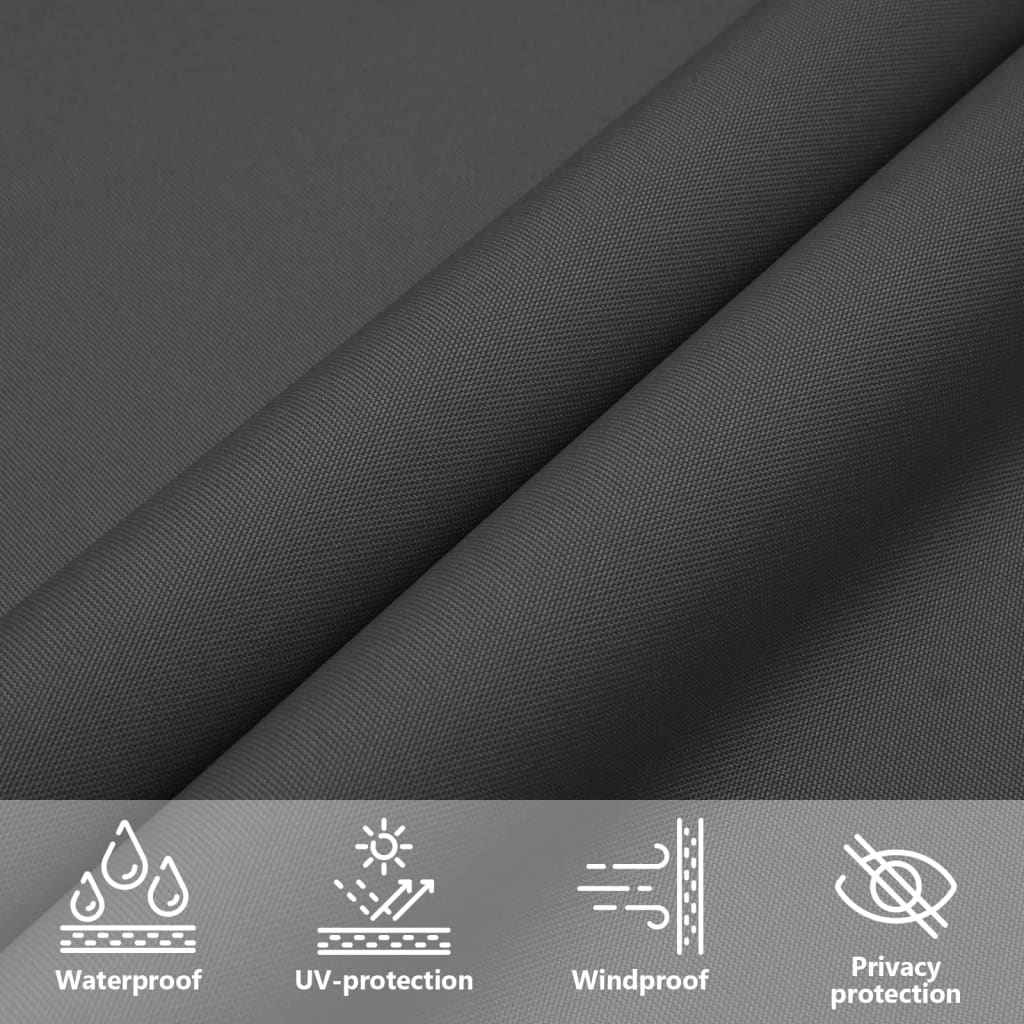 vidaXL Sunshade Sail Oxford Fabric Triangular 4x5x5 m Anthracite