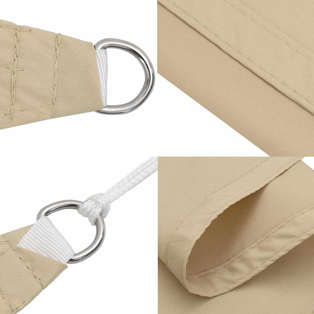 135136 vidaXL Sunshade Sail Oxford Fabric Square 2,5x2,5 m Beige
