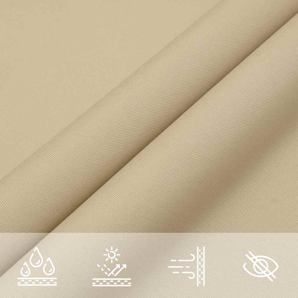 135136 vidaXL Sunshade Sail Oxford Fabric Square 2,5x2,5 m Beige