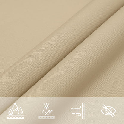 vidaXL Sunshade Sail Oxford Fabric Square 3x3 m Beige