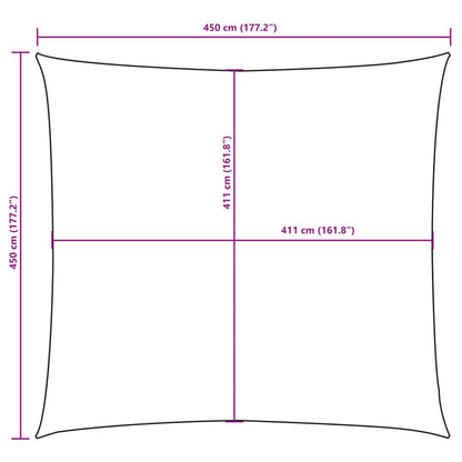 vidaXL Sunshade Sail Oxford Fabric Square 4.5x4.5 m Beige