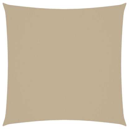 vidaXL Sunshade Sail Oxford Fabric Square 5x5 m Beige