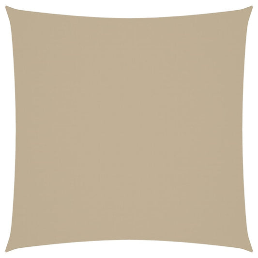 vidaXL Sunshade Sail Oxford Fabric Square 5x5 m Beige