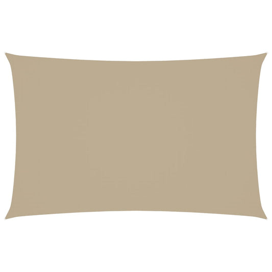 vidaXL Sunshade Sail Oxford Fabric Rectangular 2.5x5 m Beige