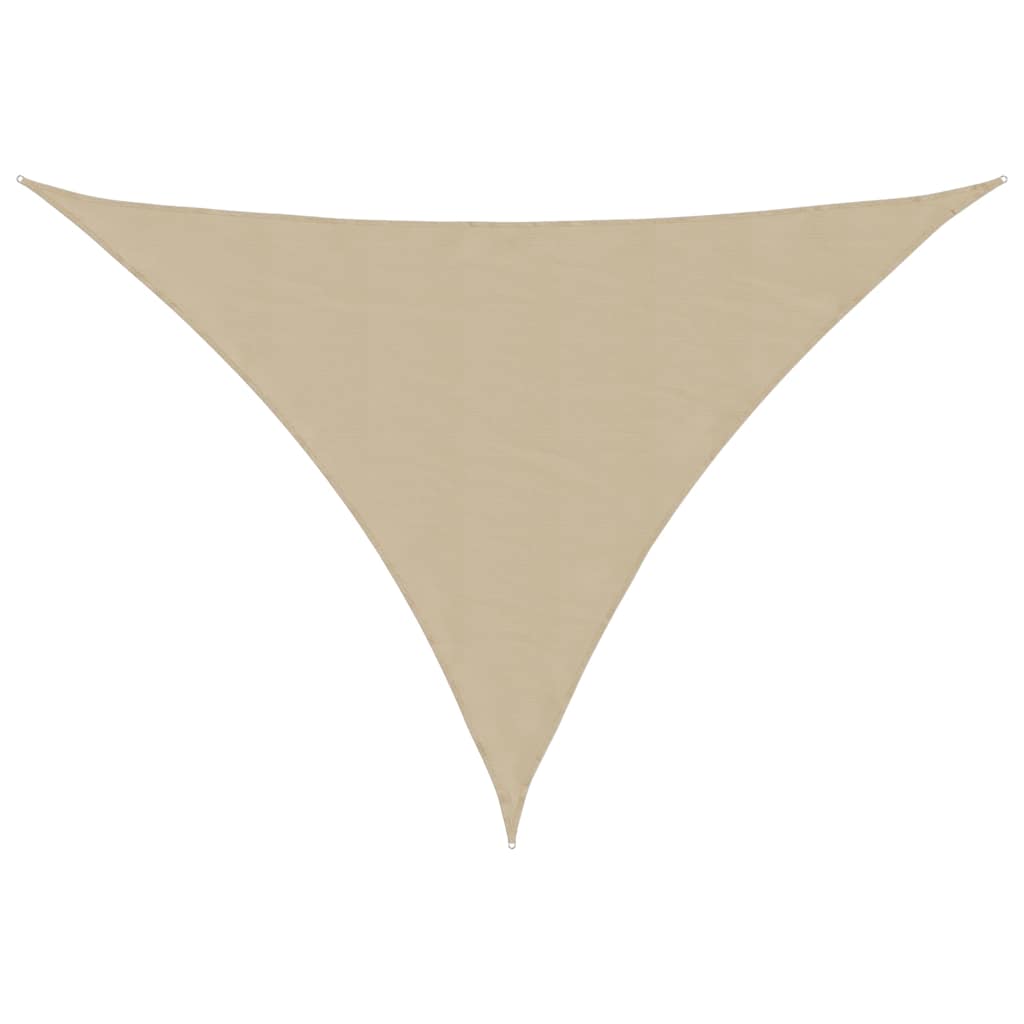 135173 vidaXL Sunshade Sail Oxford Fabric Triangular 3x4x5 m Beige