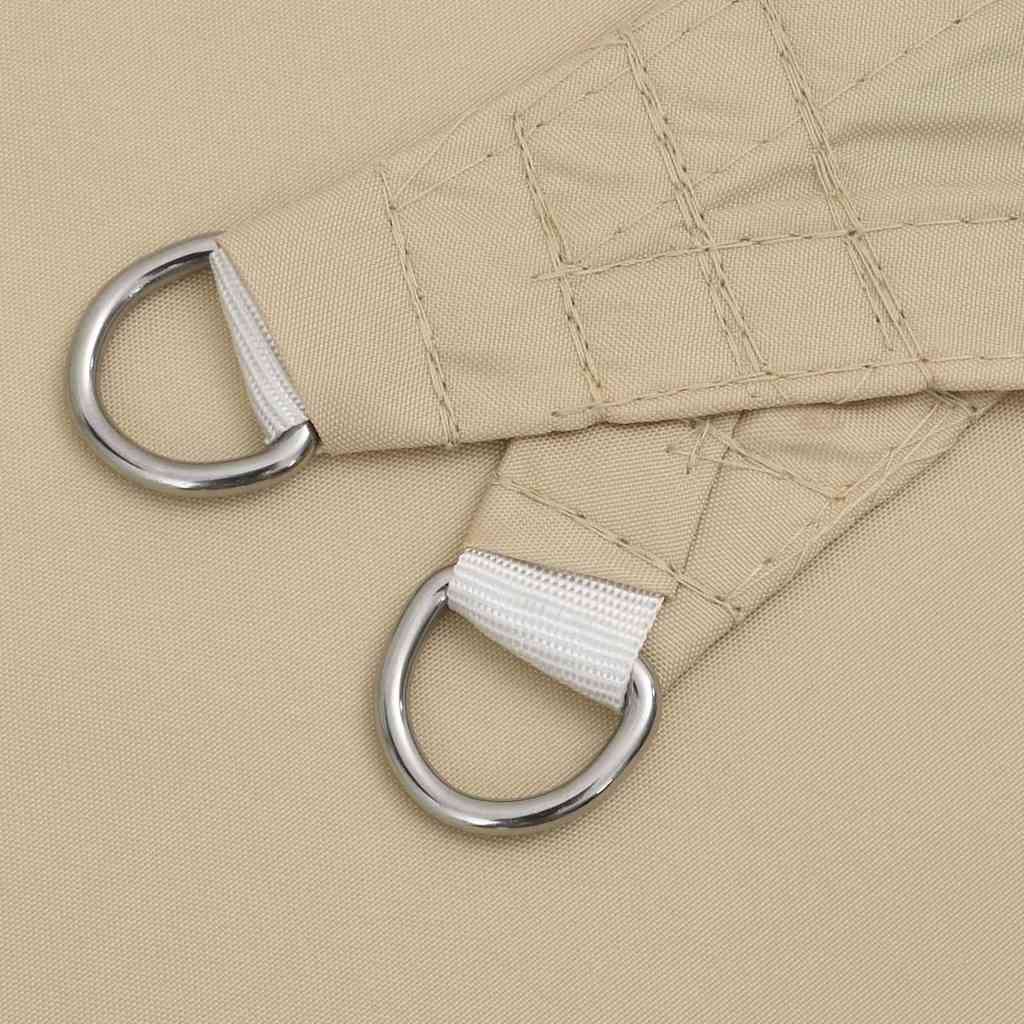 135173 vidaXL Sunshade Sail Oxford Fabric Triangular 3x4x5 m Beige