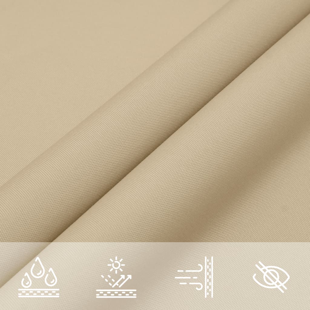 vidaXL Sunshade Sail Oxford Fabric Triangular 3x4x4 m Beige