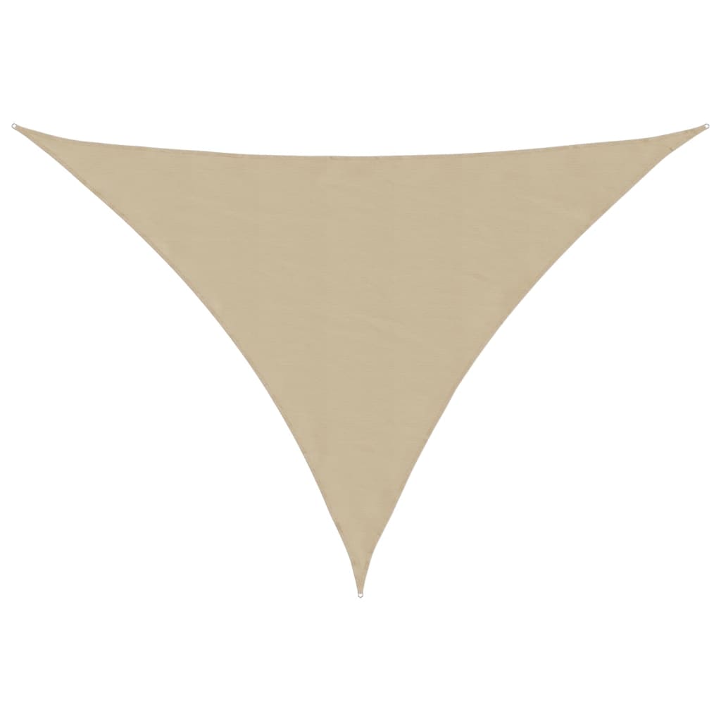 vidaXL Sunshade Sail Oxford Fabric Triangular 4.5x4.5x4.5 m Beige