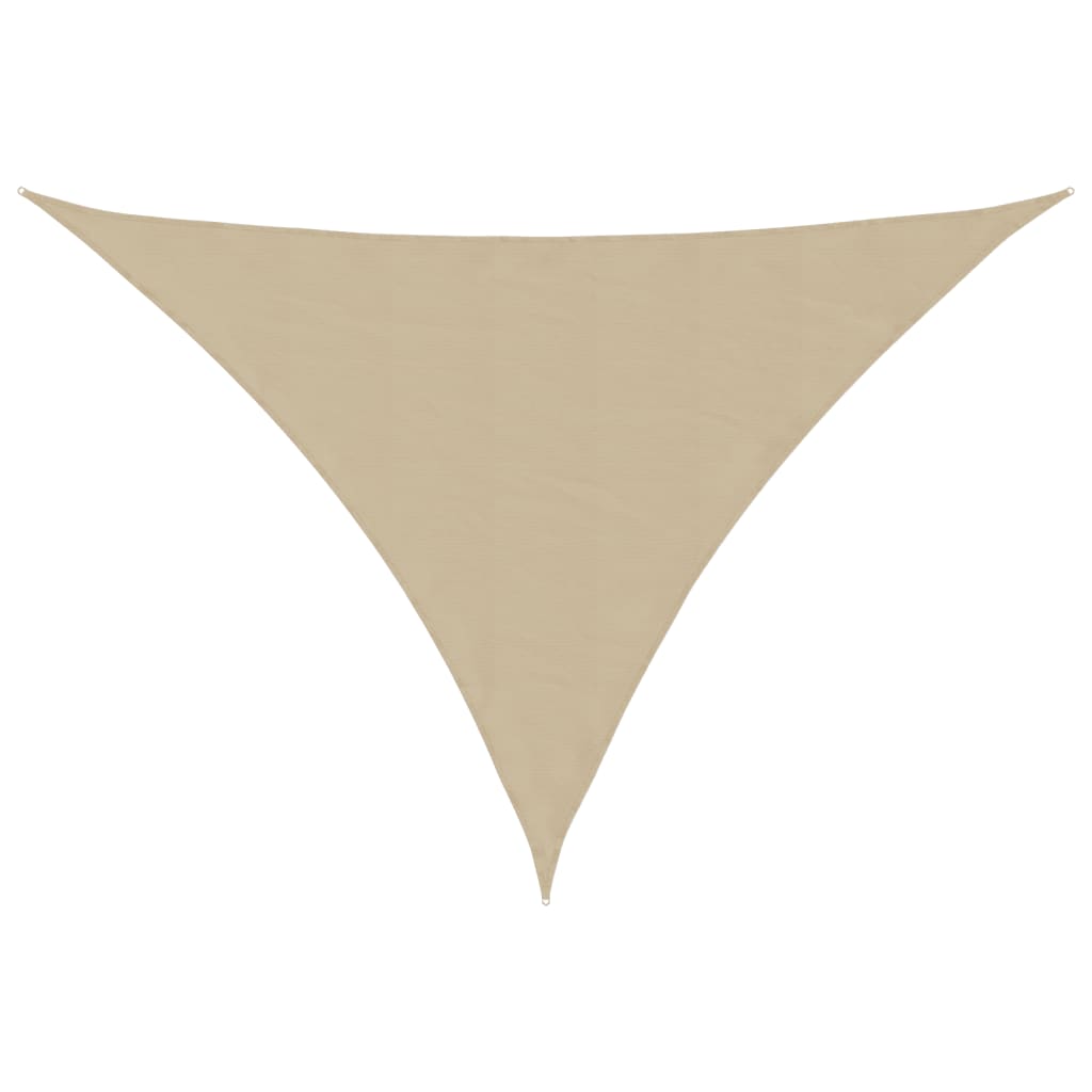 vidaXL Sunshade Sail Oxford Fabric Triangular 5x6x6 m Beige