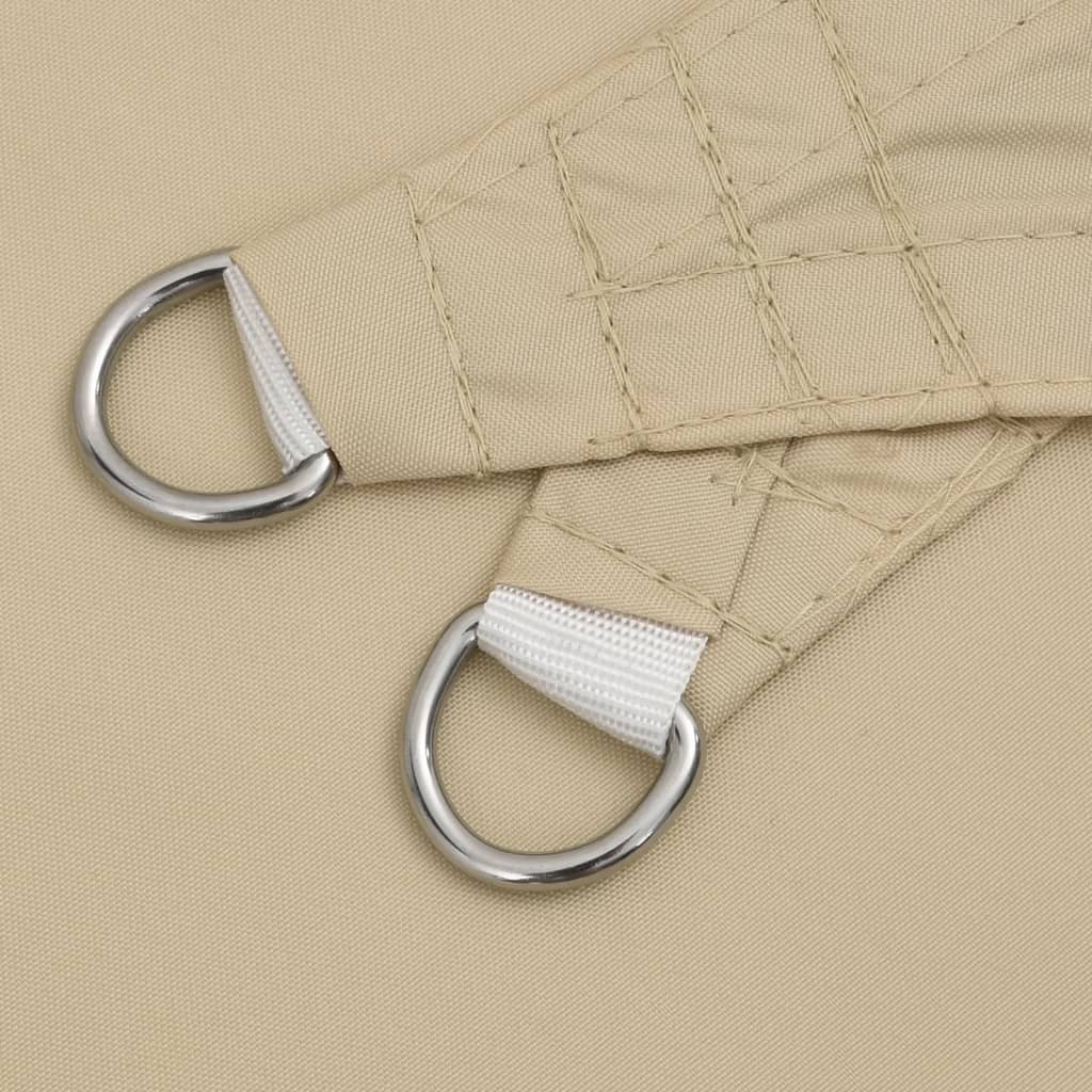 vidaXL Sunshade Sail Oxford Fabric Triangular 5x7x7 m Beige