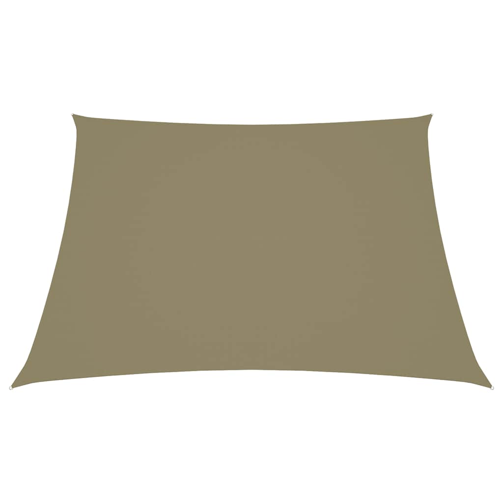 135186 vidaXL Sunshade Sail Oxford Fabric Trapezium 2/4x3 m Beige