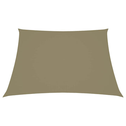 135186 vidaXL Sunshade Sail Oxford Fabric Trapezium 2/4x3 m Beige