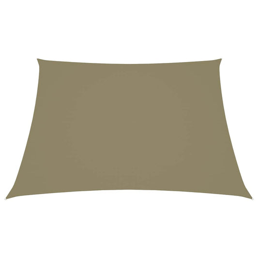 135186 vidaXL Sunshade Sail Oxford Fabric Trapezium 2/4x3 m Beige