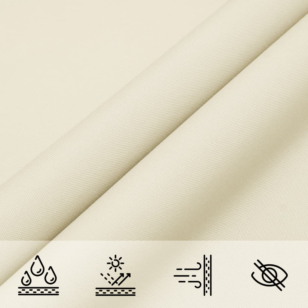 135191 vidaXL Sunshade Sail Oxford Fabric Square 2,5x2,5 m Cream