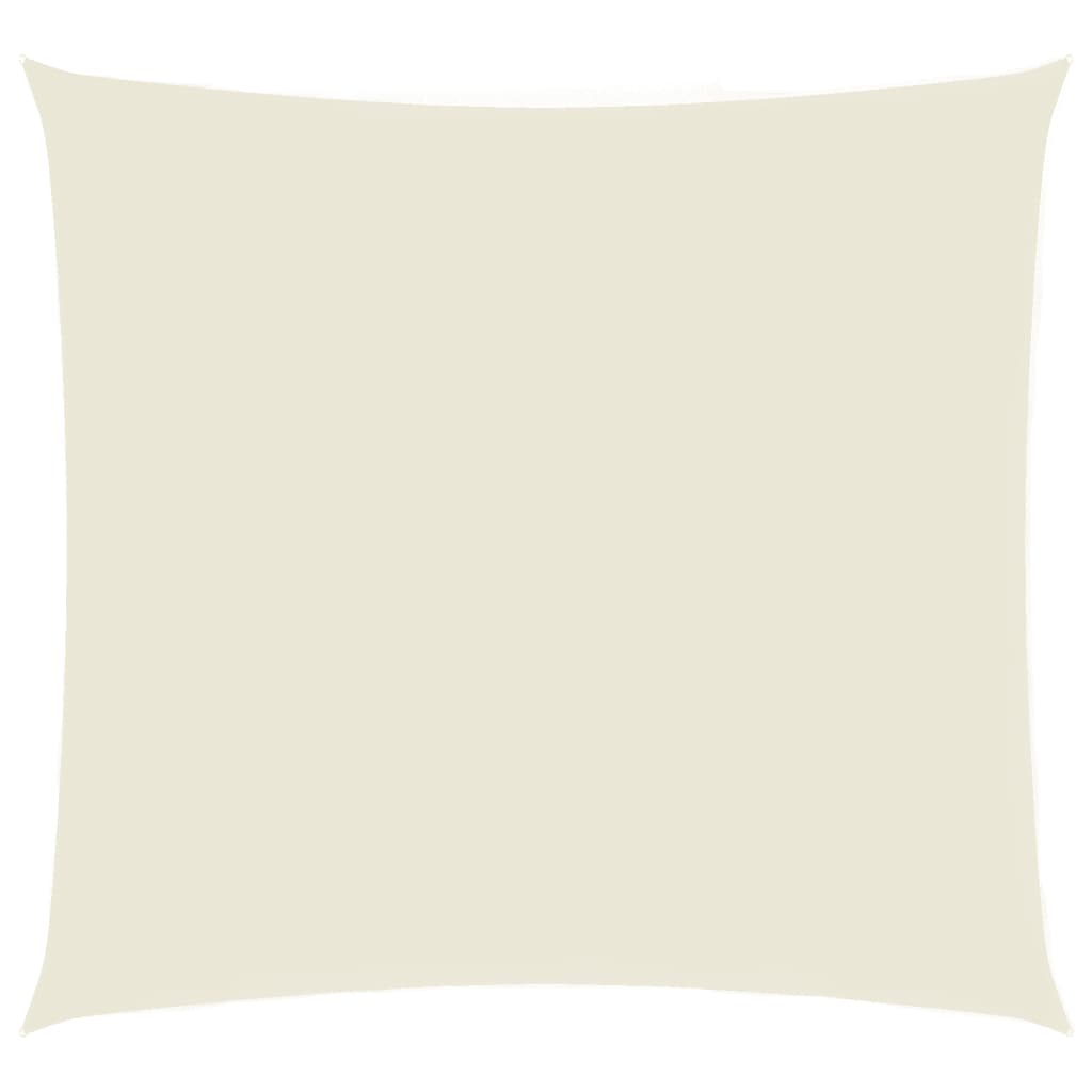 vidaXL Sunshade Sail Oxford Fabric Square 5x5 m Cream