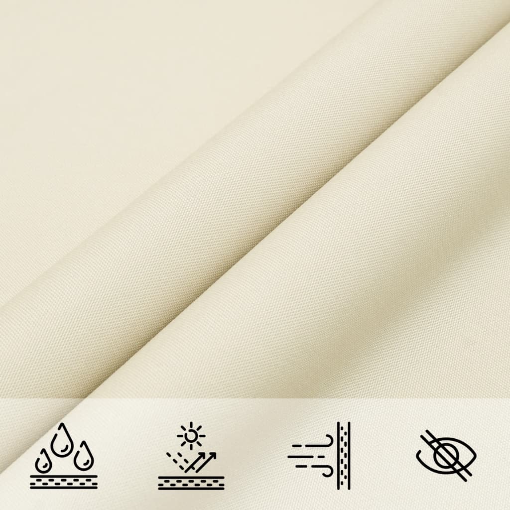 vidaXL Sunshade Sail Oxford Fabric Rectangular 3.5x5 m Cream