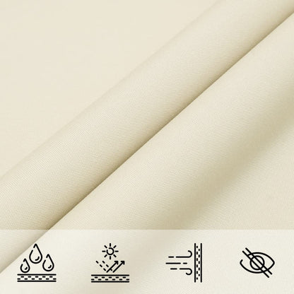 vidaXL Sunshade Sail Oxford Fabric Rectangular 4x5 m Cream