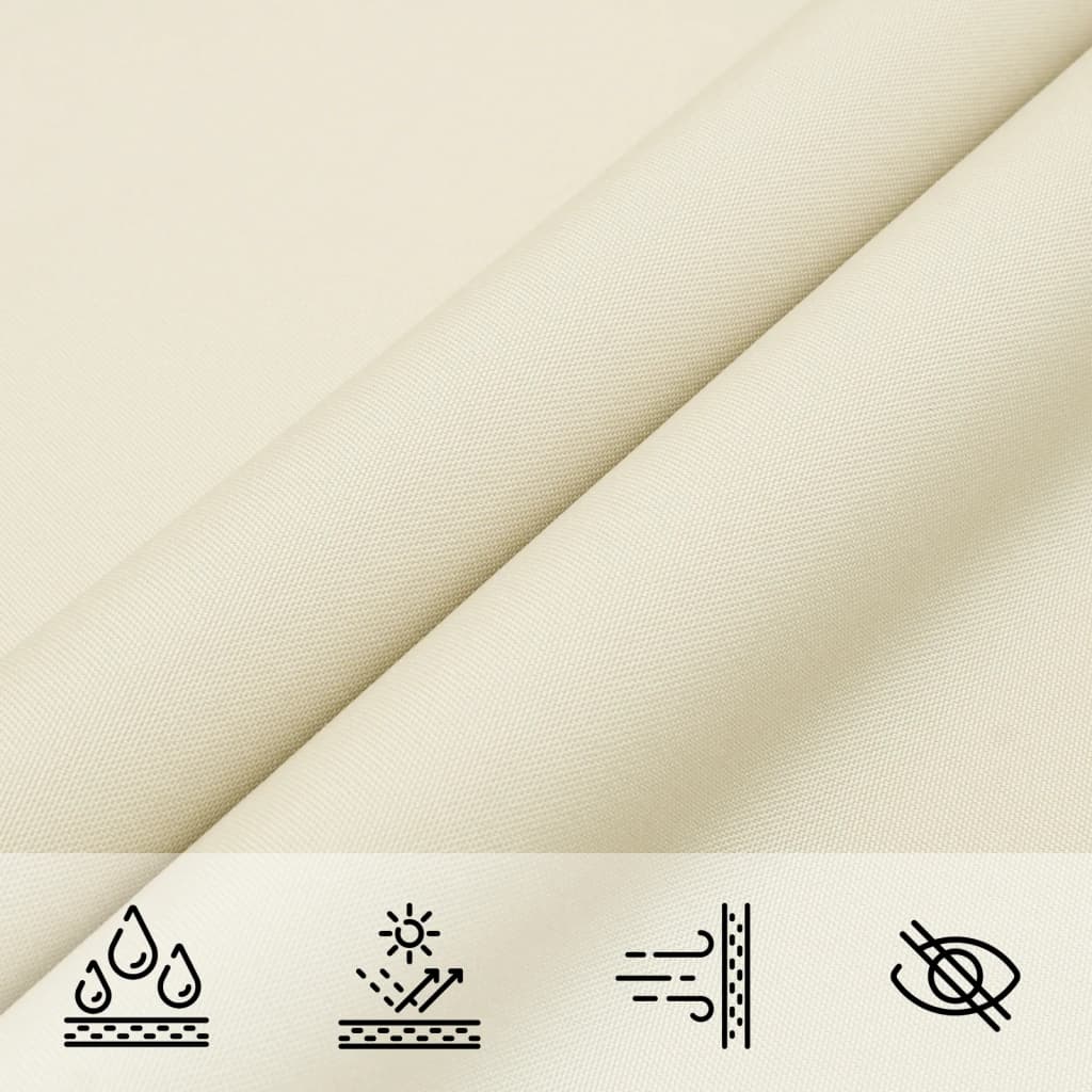 vidaXL Sunshade Sail Oxford Fabric Rectangular 5x7 m Cream