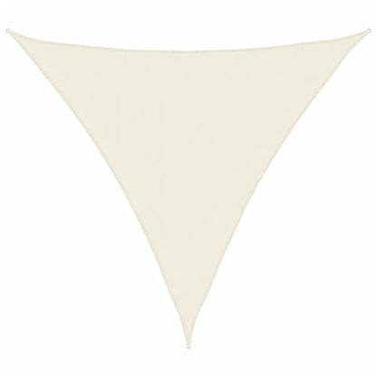 vidaXL Sunshade Sail Oxford Fabric Triangular 3x3x3 m Cream